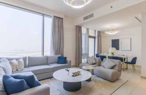 Dubai Apartment | TRPS - Creek Rise Tower, Dubai Creek Harbour - 3BR with Marina View