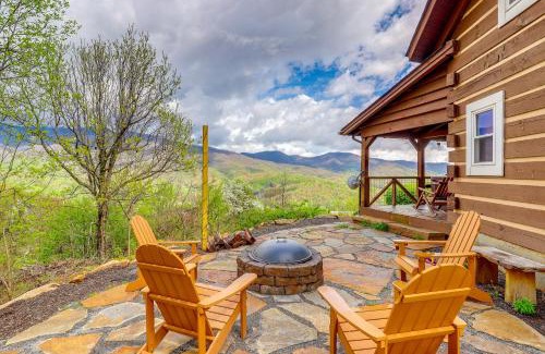 Waynesville House | True Log Cabin with Game Room, Year-Round Views