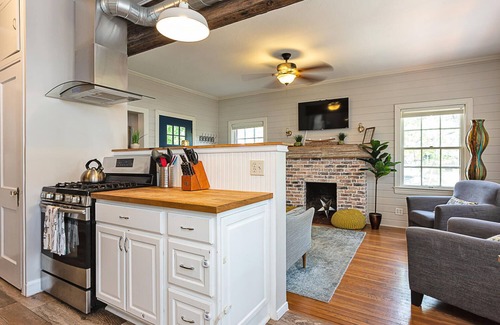 Bouldin House | Tudor Home + Studio - Modern Bell Bottom!