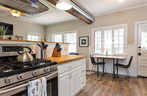 Bouldin House | Tudor Home + Studio - Modern Bell Bottom!