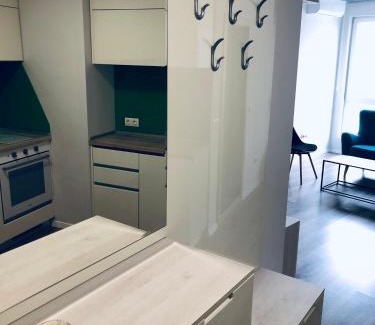 Studentski Grad Apartment | Turquoise and Magenta Apartment