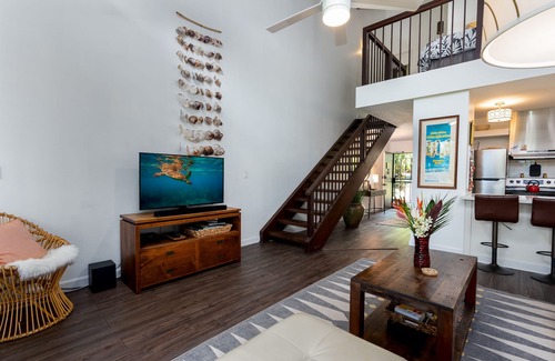 Kahuku Condo | Turtle Bay unit 6, 2 bedrooms w/LOFT Covered Lanai BBQ AC & Golf Course Views