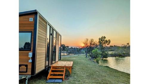 Burrum River House | Turtle Island Lakeside Tiny House 2 by Tiny Away