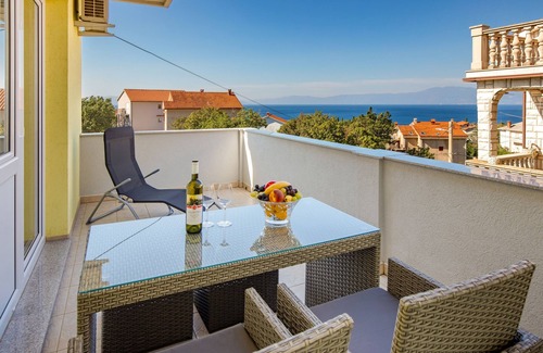 Kraljevica Apartment | Two bedroom apartment with terrace and sea view Kraljevica (A-17589-c)