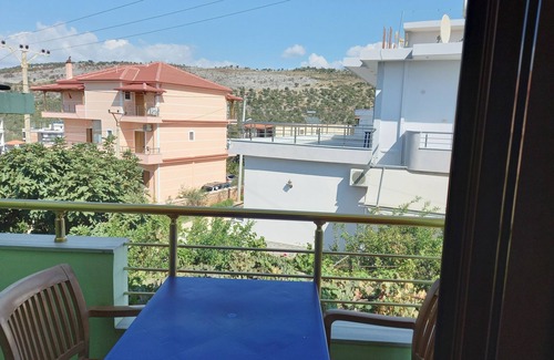 Ksamil Apartment | Two bedroom apartment with large living room suitable for family with GardenView