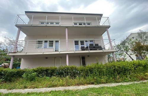 Krk Apartment | Two bedroom apartment with balcony and sea view Krk (A-22395-b)