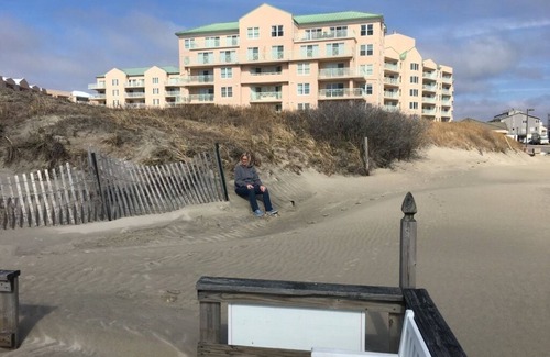 Diamond Beach Condo | Two bedroom condo with deck overlooking the ocean. Private beach!