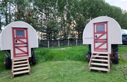 Tetonia House | Two Sheep Wagons ⁓Teton Views⁓Glamping at its best