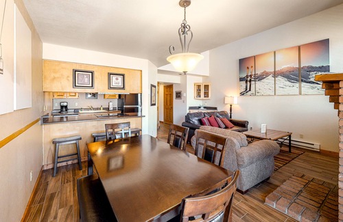 Purgatory Condo | Two-story mountain condo with fireplace & beautiful views