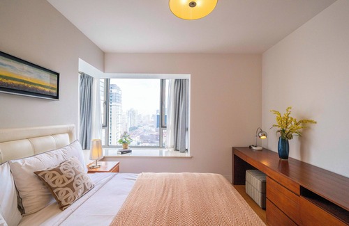 Xujiahui Bed & Breakfast | Tyms Modern 2BR 1BA Apt Yongxin