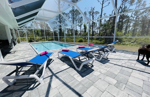 Rotonda Heights House | Ultimate Privacy: 3BR/2BA Heated Pool, Screened, Green Belt, No Neighbors