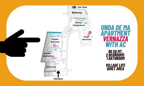 Vernazza Apartment | Unda de Ma Apartment with views and AC