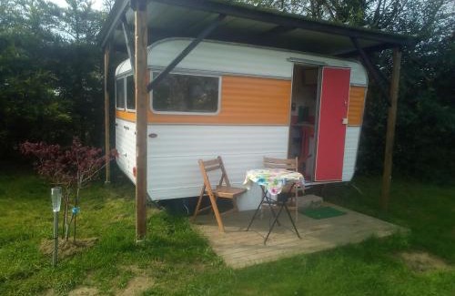 Les Cresnays Other | Unique 70s caravan, calm and relaxed