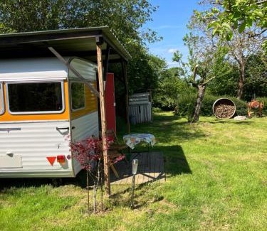 Les Cresnays Other | Unique 70s caravan, calm and relaxed