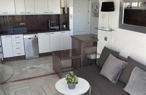 Marbella City Centre Apartment | Unique Pent House with 180 kvm Private Terrace! First line beach! Amazing views!