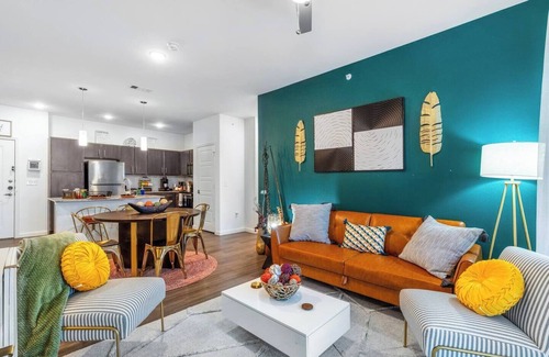 Dreamhill Estates Apartment | Unwind at Zenful Affirmations—a serene, stylish 2BR/2BA near SW Medical Center, Lackland AFB, and Riverwalk. Designed for comfort, work, and connection, it's perfect for military, medical & business pros, families & displaced guests. Welcome home!