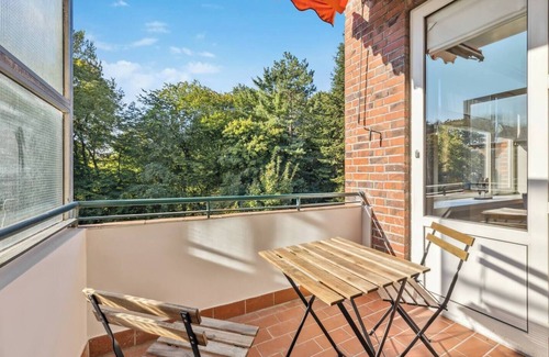 Center Apartment | Up to 6 people directly at the park