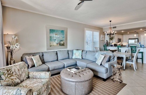 Santa Rosa Beach Condo | Updated corner gulf front San Remo 309, 3/3, private beach/pool/hot tub/gym!