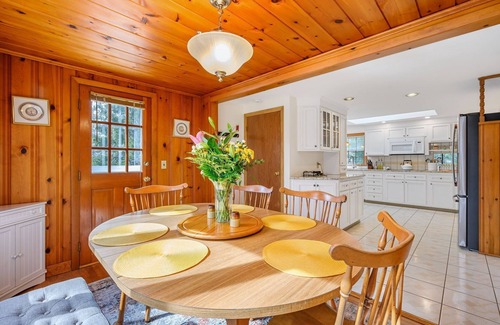 Harwich House | Updated decor, large kitchen, deck overlooking pond, exclusive access to pond