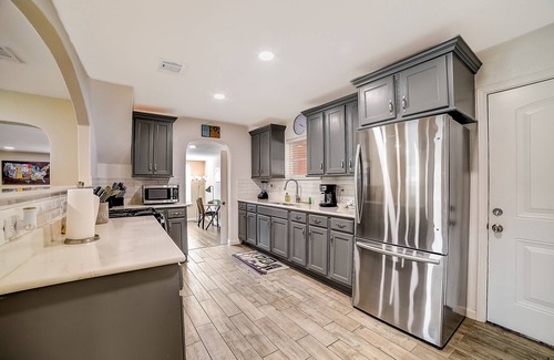 San Antonio House | Updated, dog-friendly home with fenced yard, grill, sunroom, & W/D