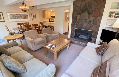 Vail Condo | Updated Kitchen Cabinets in Vail Condo with In Unit Washer Dryer
