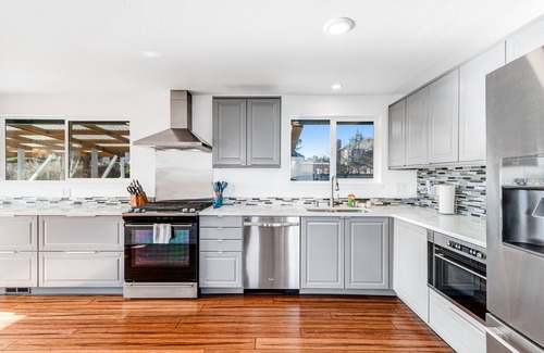 Oak Harbor House | Updated Water View Gem with Deck, BBQ/Outdoor Dining, Hot Tub, Fireplace, & WiFi