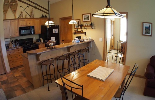 Sun Peaks Condo | Upper level 2 bedroom condo with courtyard view and easy access to ski runs