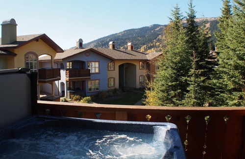 Sun Peaks Condo | Upper level 2 bedroom condo with courtyard view and easy access to ski runs