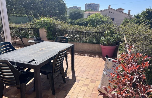 Le Cannet Villa | Upper villa with swimming pool and private grounds.