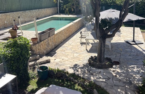 Le Cannet Villa | Upper villa with swimming pool and private grounds.