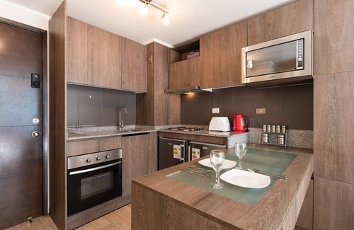 Downtown Santiago Apartment | Urban Red 2BR W/Wifi, Tv, Pool & Gym