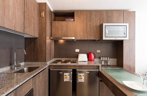 Downtown Santiago Apartment | Urban Red 2BR W/Wifi, Tv, Pool & Gym