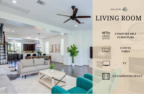 Washington Ave./ Memorial Park House | 223 m² House ∙ 3 bedrooms ∙ 12 guests