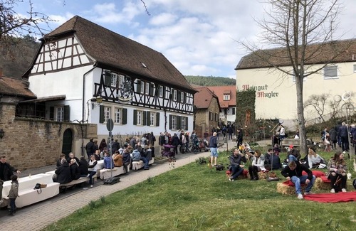 Gimmeldingen House | Vacation home Gimmeldingen: Wood-burning stove, historic town center - Neustadt/Wstr.