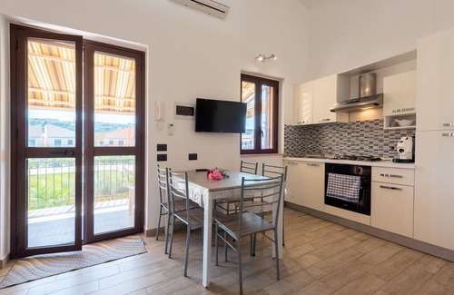 Campofelice di Roccella House | Vacation Home "Oceania" with Sea View, 2 Balconies & Shared Pool