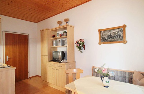 Bad Reichenhall Apartment | Vacation apartment type A south-facing, 38sqm, 1 bedroom, balcony with mountain view