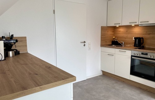 Schillig Apartment | Vacation apartment Deichblick with 45sqm, 1 bedroom, 1 living-bedroom, balcony, max. 4 persons