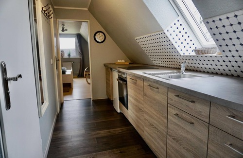 Dagebuell Apartment | Vacation apartment Deichblick with terrace and parking space in the center of Dagebüll