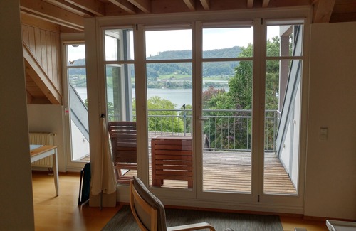 Ohningen House | Vacation apartment for 3 on a hillside with a dream view of the lake