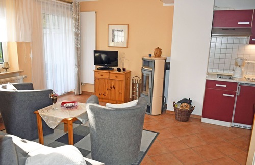 Sellin Apartment | Vacation apartment with balcony and fireplace Donnerkeil - Holiday apartments with fireplace and