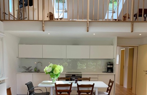 Schopfheim House | Vacation home 'Maisonette 1c' with mountain view, private balcony and Wi-Fi