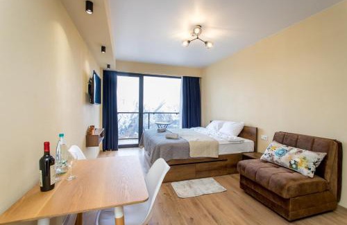 Kazbegi Apartment | Valley and mountain view, Twins, with Hot Water