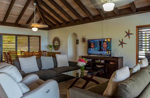 Spanish Town Villa | Valmarc in Mahoe Bay by Personal Villas - Tastefully Decorated Living Space