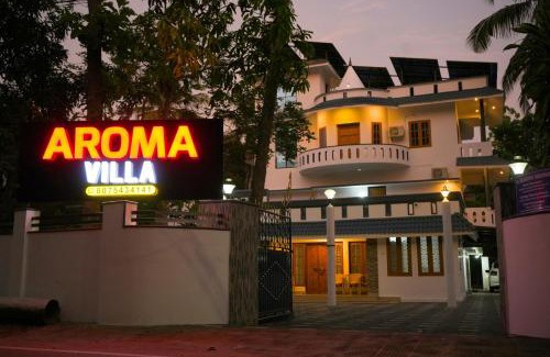 Varkala Villa | Varkala- Aroma Ac pvt Villa hammocks kitchen