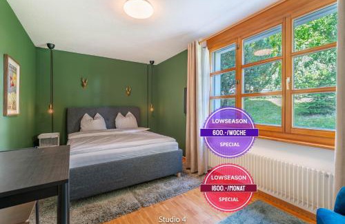 Lenzerheide Apartment | Very Central Lenzerheide Studio with Garage & Smart TV For Relax & Adventure