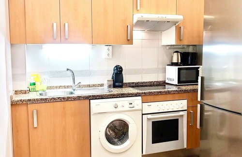 Perchel Norte Apartment | Very central studio with A/C, equipped kitchen, and elevator.