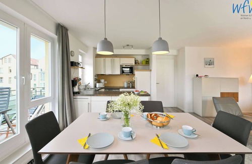 Wangerooge Apartment | Very good location on the Wangeroog beach promenade!