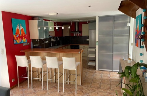 Surzur Villa | Very peaceful villa, countryside, sea, private pool. Typical stone and wood.