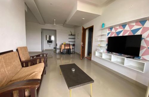 Kumbalam Apartment | Veu Ragamalika Apartment with Fully Equipped Kitchen, Balcony & Caretaker