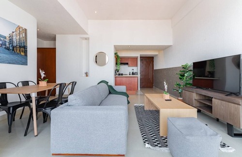 Anahuac Apartment | VH | Modern APT | Anáhuac | wifi + 2 BR | 220